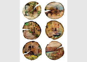 Wall Stickers Cities, 65 x 85 cm, F 1067