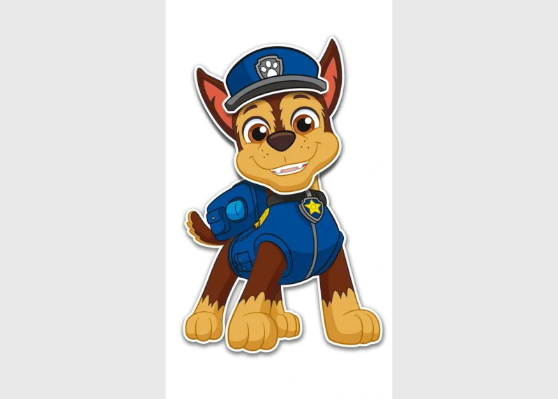 Sticker Paw Patrol Chase, 8.5 x 15 cm, VS 2159