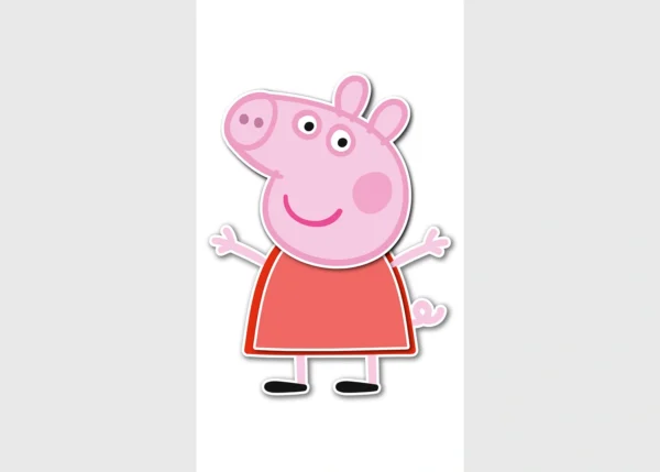 Sticker Peppa Pig, 8.5 x 15 cm, VS 2165