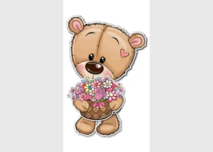 Sticker Bear, 8.5 x 15 cm, VS 2171