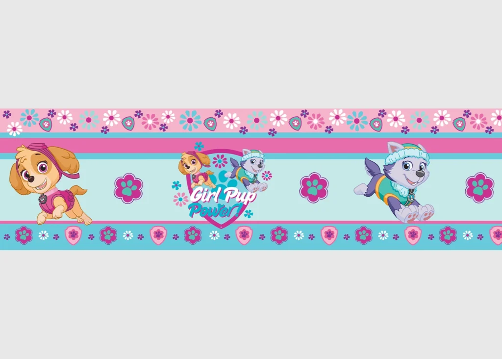 Wall Border Paw Patrol Girl Pup | 5 m x 13.8 cm | WBD 8001