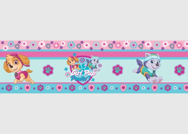 Wall Border Paw Patrol Girl Pup | 5 m x 13.8 cm | WBD 8001