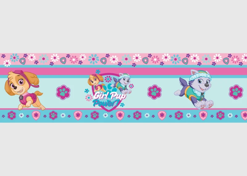 Wall Border Paw Patrol Girl Pup | 5 m x 13.8 cm | WBD 8001