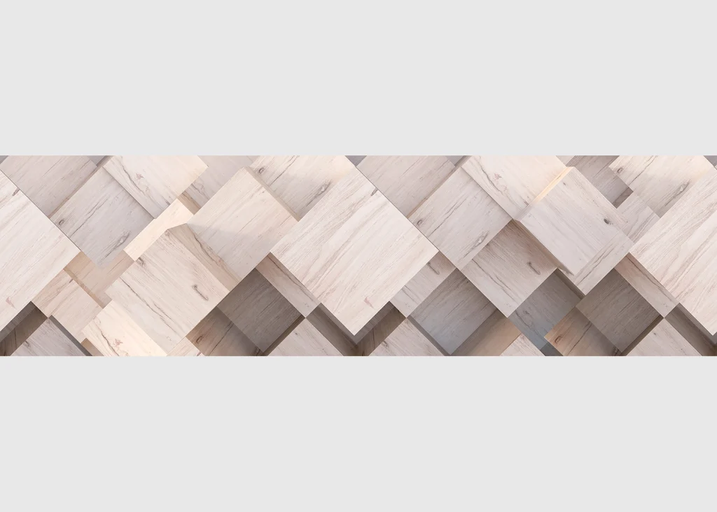 Wall Border Wooden Tiles | 5 m x 13.8 cm | WB 8210