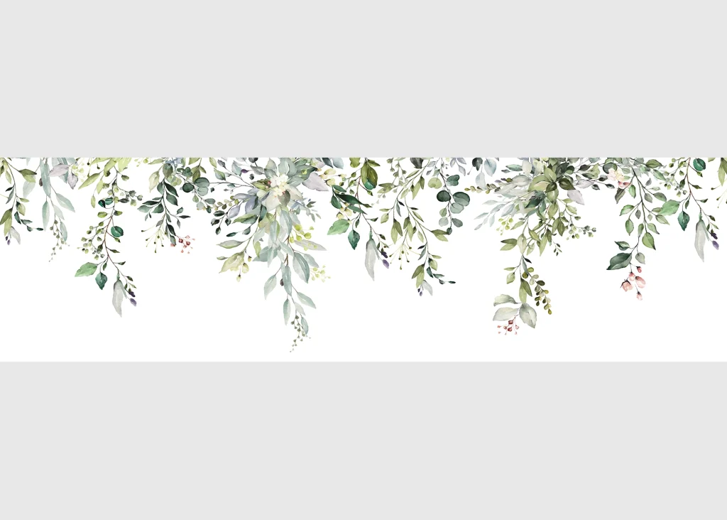 Wall Border Watercolor Branches | 5 m x 13.8 cm | WB 8285