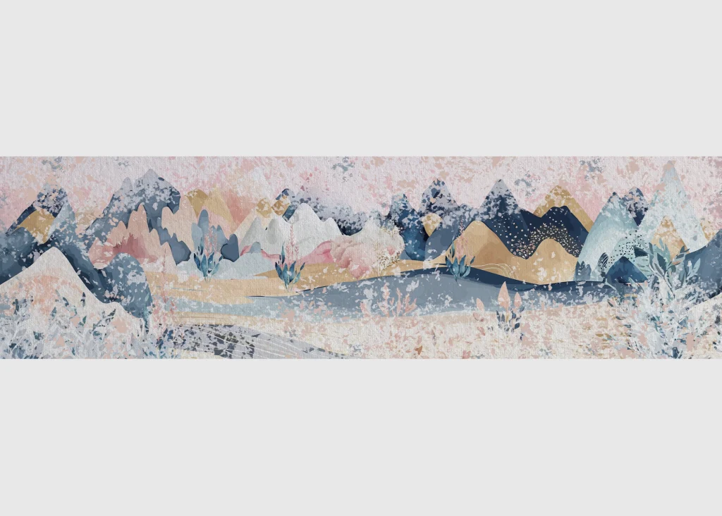 Wall Border Tranquil Landscape | 5 m x 13.8 cm | WB 8415